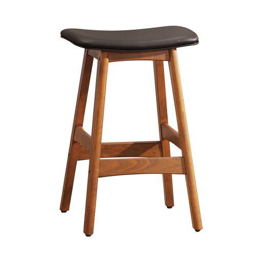 Ride Counter Height Stool, Matt Brown in Brown/Walnut - 1188DB-24 - FAMSA Furniture (TX)