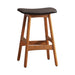 Ride Counter Height Stool, Matt Brown in Brown/Walnut - 1188DB-24 - FAMSA Furniture (TX)