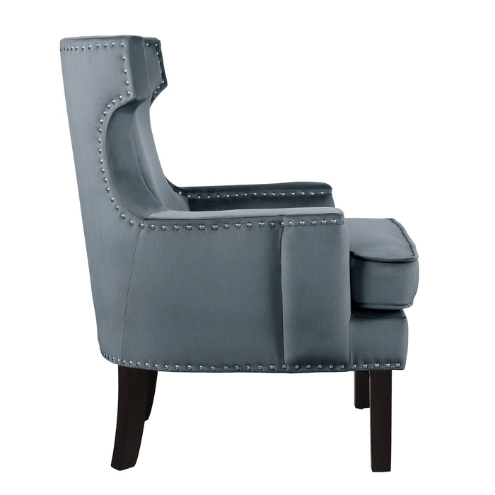 Lapis Accent Chair in Gray - 1190GY-1 - FAMSA Furniture (TX)