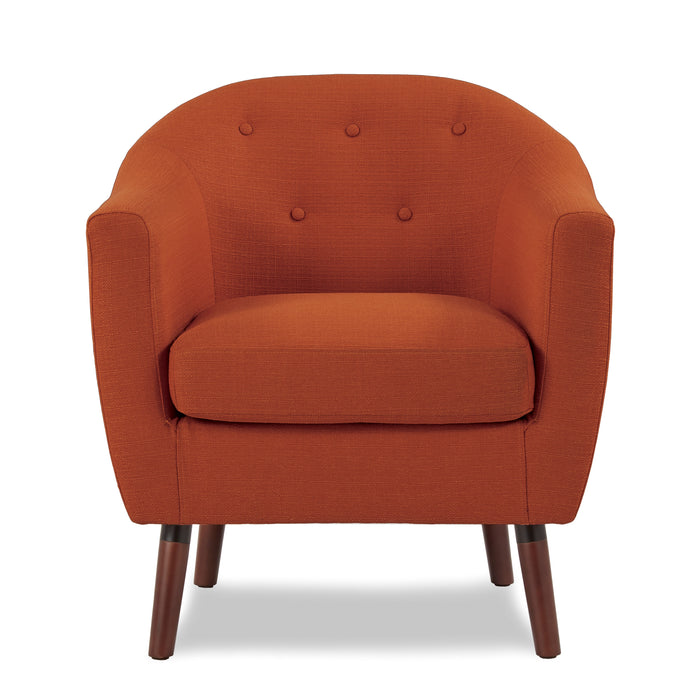 Lucille Accent Chair in Orange - 1192RN - FAMSA Furniture (TX)