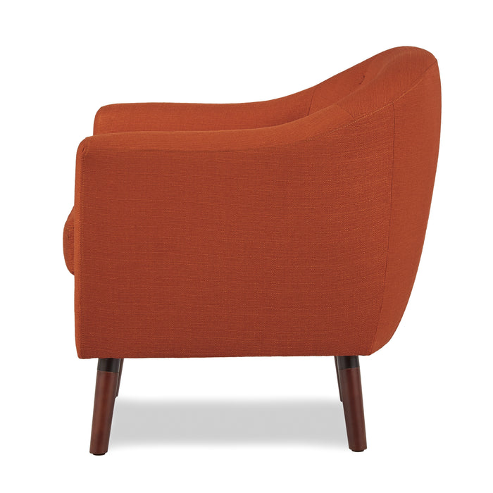 Lucille Accent Chair in Orange - 1192RN - FAMSA Furniture (TX)