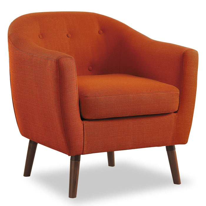 Lucille Accent Chair in Orange - 1192RN - FAMSA Furniture (TX)