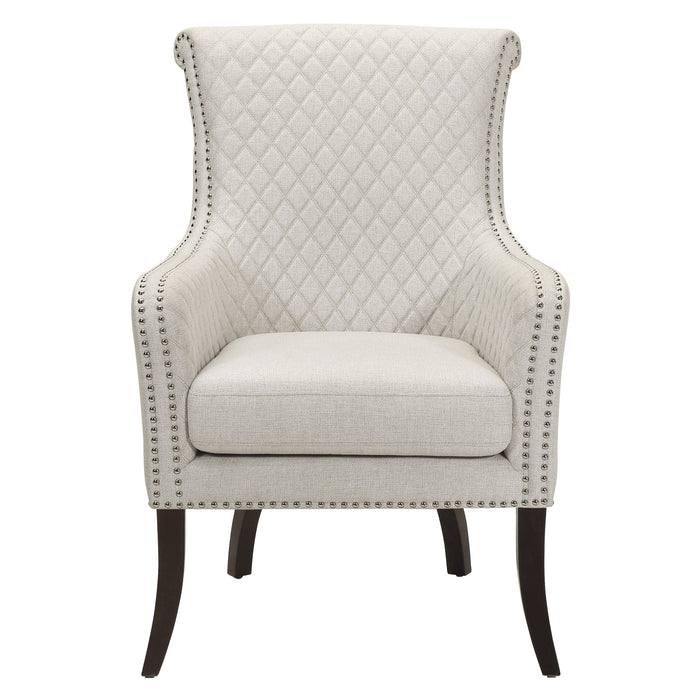 Avalon Quilted Accent Chair in Beige - 1199F11S - FAMSA Furniture (TX)
