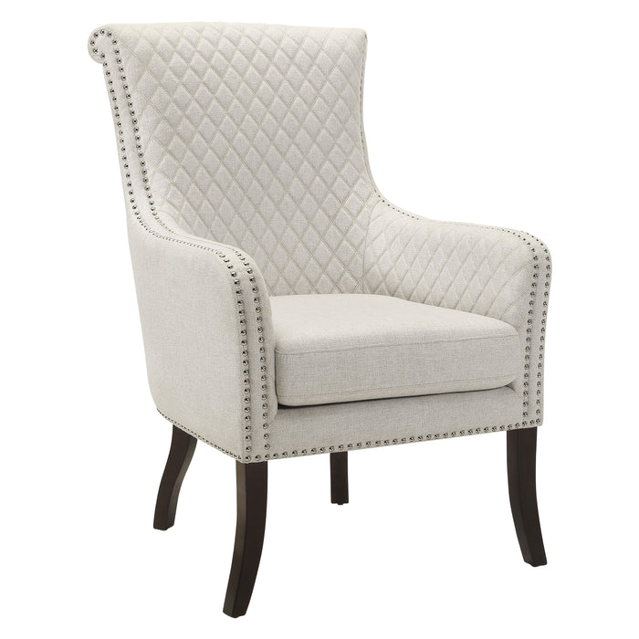 Avalon Quilted Accent Chair in Beige - 1199F11S - FAMSA Furniture (TX)