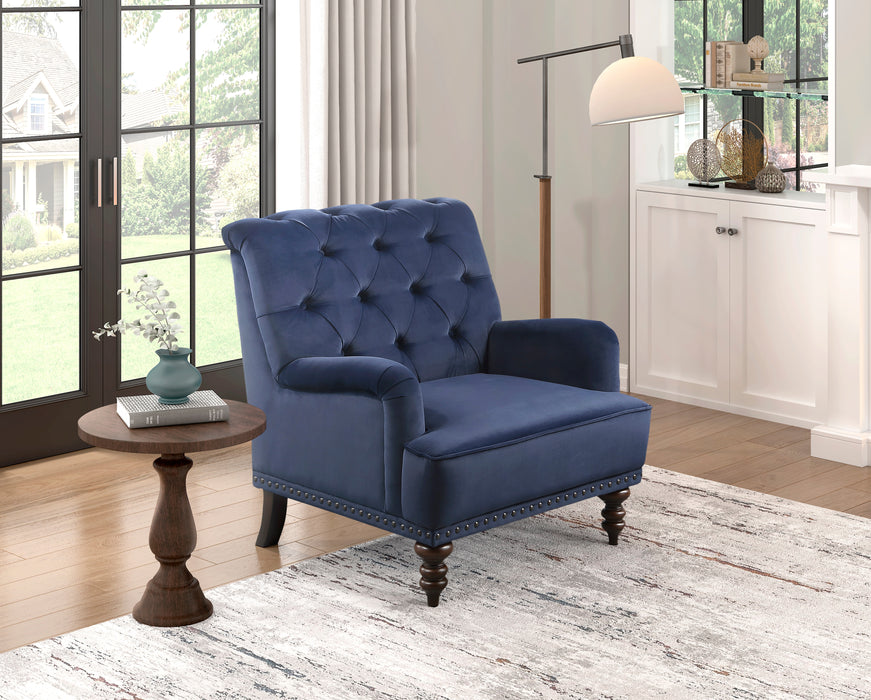 Holland Park Accent Chair in Blue - 1201F3S - FAMSA Furniture (TX)