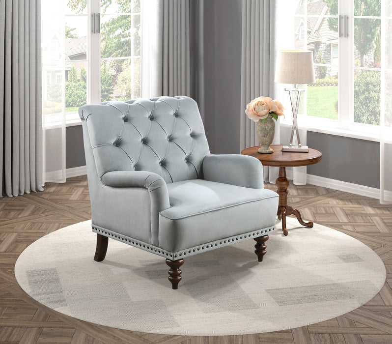 Holland Park Accent Chair in Gray - 1201F4S - FAMSA Furniture (TX)