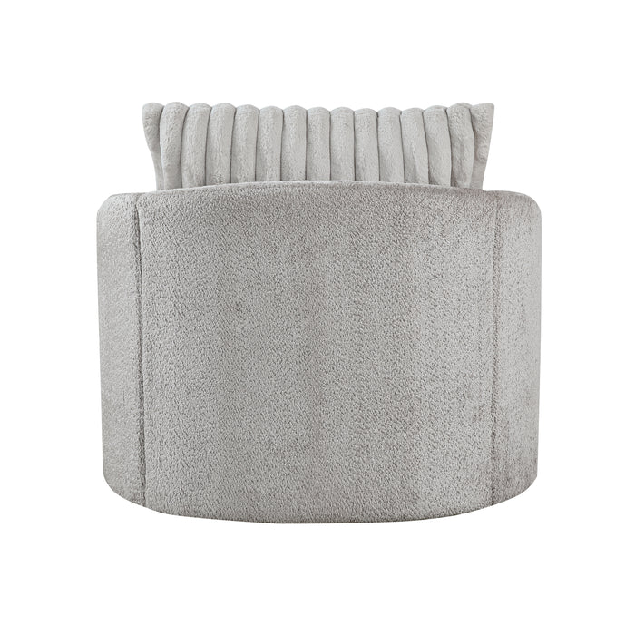 Francine Swivel Chair in Gray - 1239-1 - FAMSA Furniture (TX)