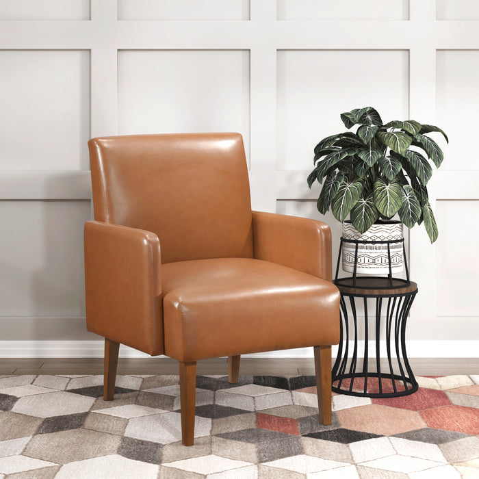 Piers Accent Chair in Brown/Walnut - 1246BRW-1 - FAMSA Furniture (TX)