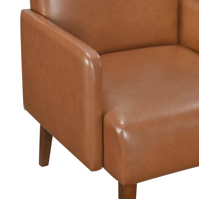 Piers Accent Chair in Brown/Walnut - 1246BRW-1 - FAMSA Furniture (TX)