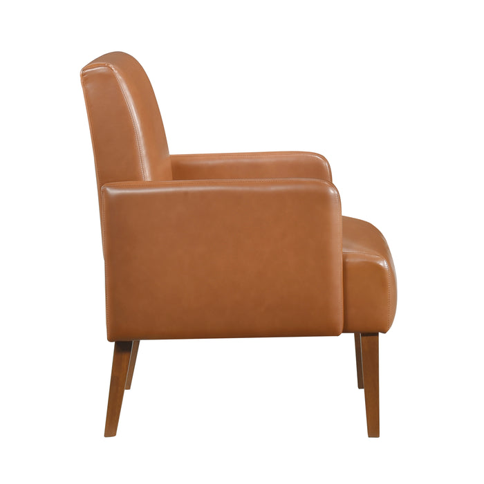 Piers Accent Chair in Brown/Walnut - 1246BRW-1 - FAMSA Furniture (TX)