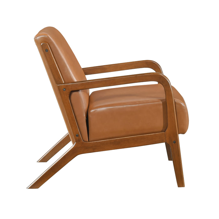 Gabe Accent Chair in Brown/Walnut - 1247BRW-1 - FAMSA Furniture (TX)