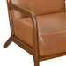 Gabe Accent Chair in Brown/Walnut - 1247BRW-1 - FAMSA Furniture (TX)