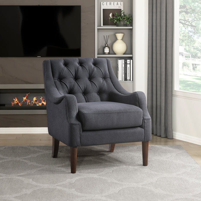 Stella Accent Chair in Gray - 1248DG-1 - FAMSA Furniture (TX)
