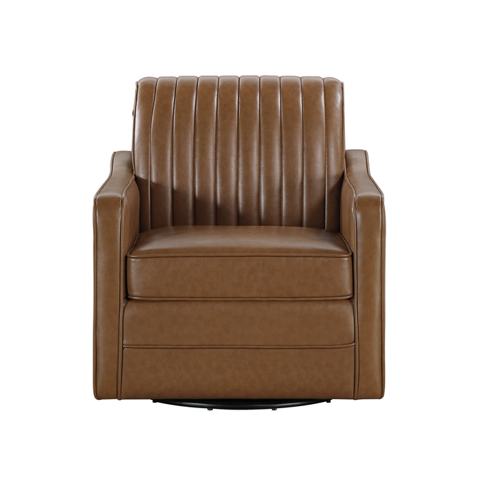 November Swivel Chair in Brown - 1257BR-1 - FAMSA Furniture (TX)