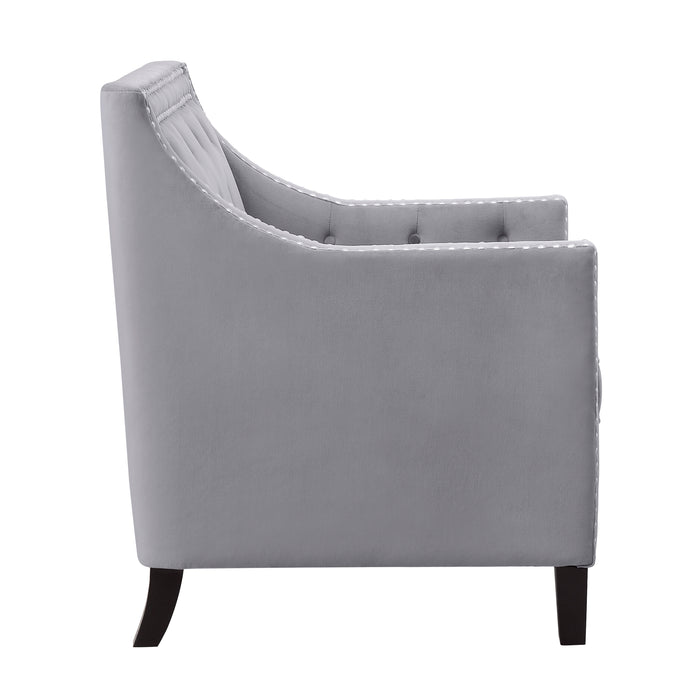Grazioso Accent Chair in Gray - 1297GY-1NN - FAMSA Furniture (TX)