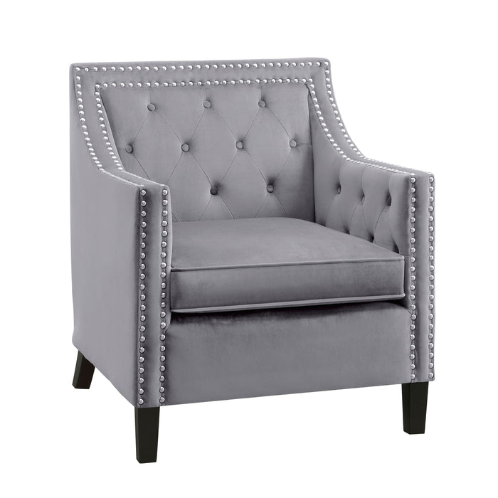 Grazioso Accent Chair in Gray - 1297GY-1NN - FAMSA Furniture (TX)