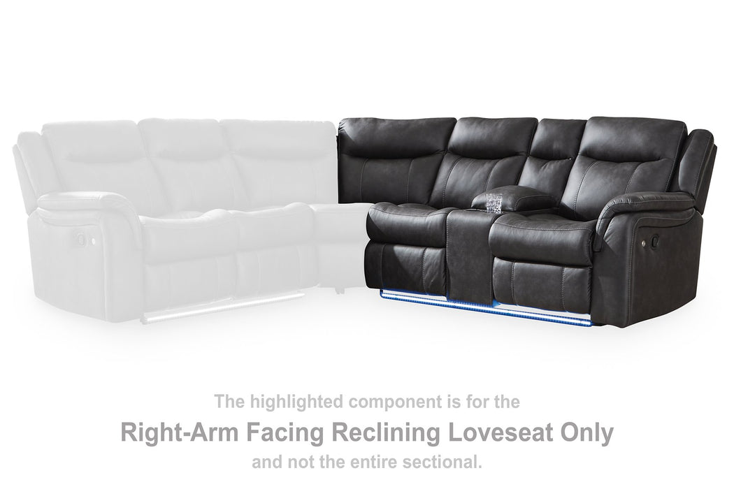 Sultan Meadow Reclining Sectional - FAMSA Furniture (TX)