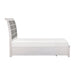 Ambrose Queen Platform Bed with Footboard Storage in Gray/White - 1303-1 - FAMSA Furniture (TX)