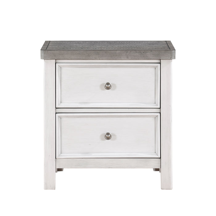 Ambrose Nightstand in Gray/White - 1303-4 - FAMSA Furniture (TX)