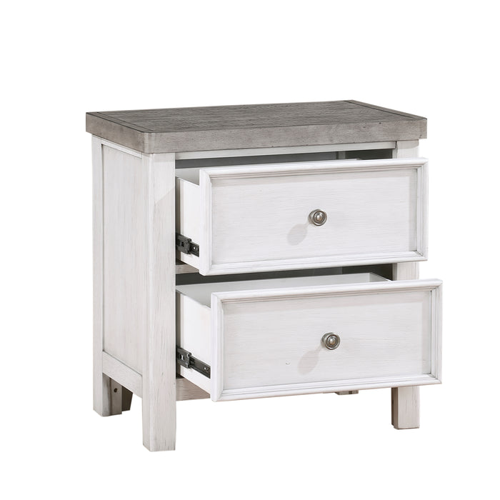 Ambrose Nightstand in Gray/White - 1303-4 - FAMSA Furniture (TX)