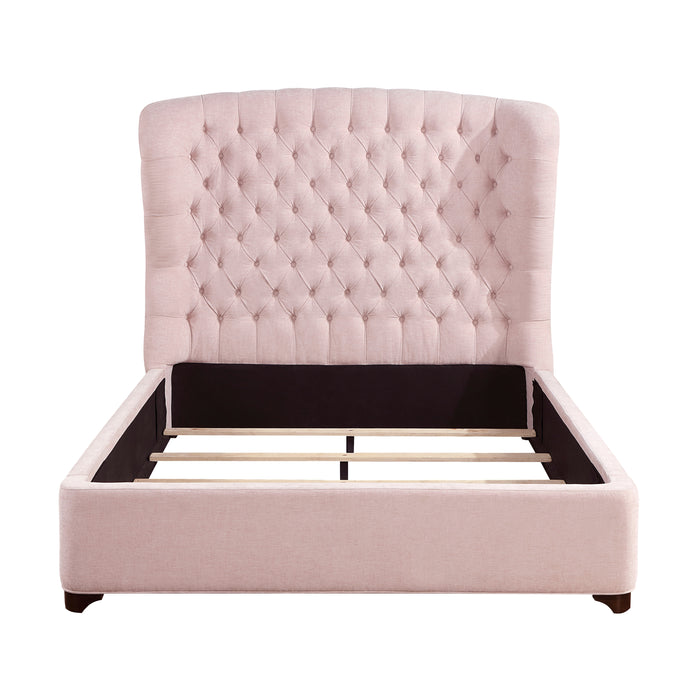 Cameo Eastern King Bed in Pink - 1308PNK-1EK - FAMSA Furniture (TX)