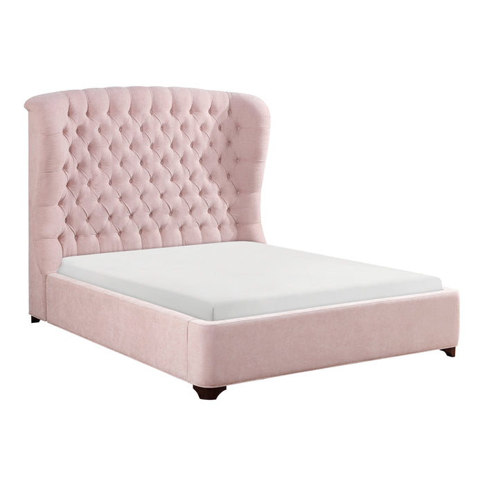 Cameo Eastern King Bed in Pink - 1308PNK-1EK - FAMSA Furniture (TX)