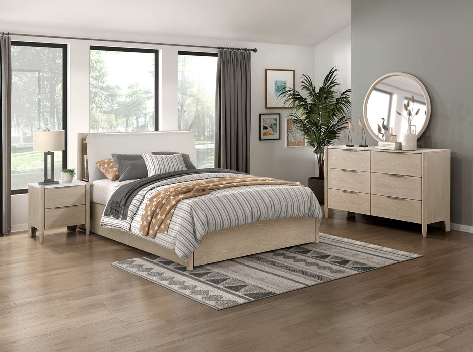 Matteo Nightstand in Natural/Oak - 1313N-4 - FAMSA Furniture (TX)