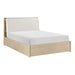 Matteo Eastern King Platform Bed with Footboard Storage in Natural/Oak - 1313NK-1EK - FAMSA Furniture (TX)