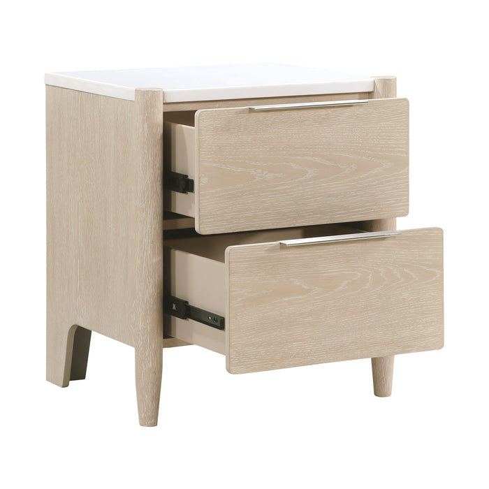 Matteo Nightstand in Natural/Oak - 1313N-4 - FAMSA Furniture (TX)