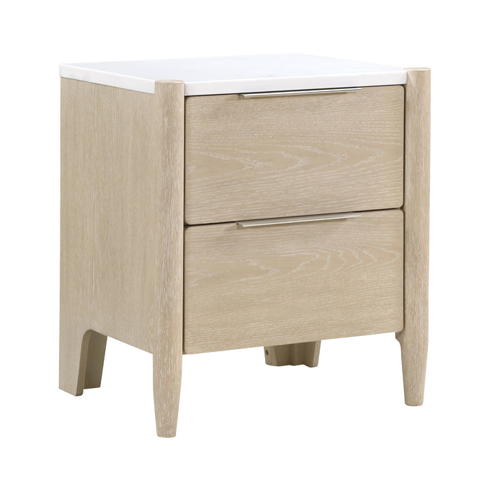 Matteo Nightstand in Natural/Oak - 1313N-4 - FAMSA Furniture (TX)