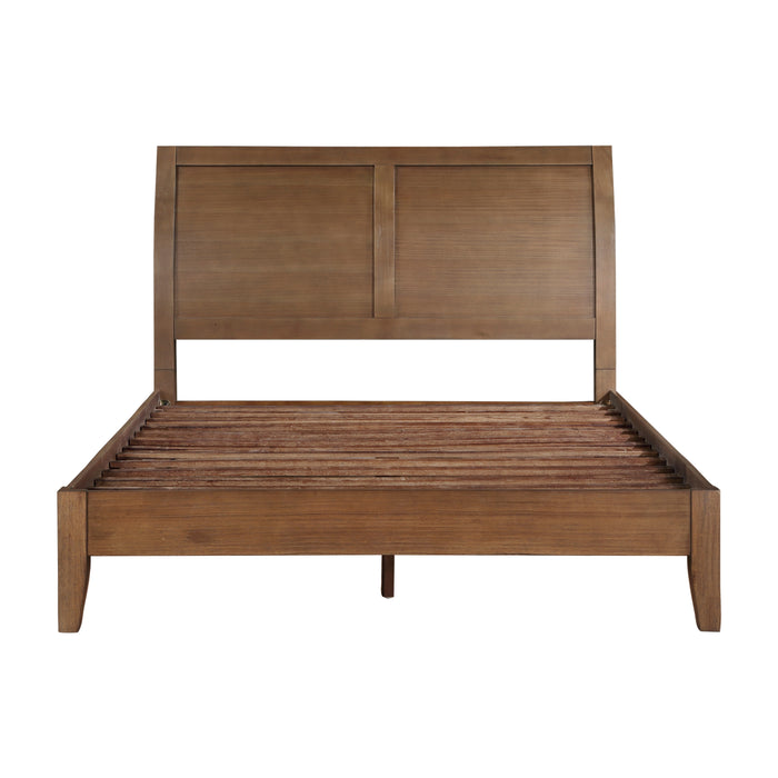 Evans Eastern King Platform Bed in Brown - 1314K-1EK - FAMSA Furniture (TX)