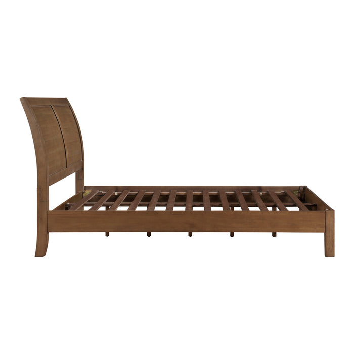 Evans Queen Platform Bed in Brown - 1314-1 - FAMSA Furniture (TX)