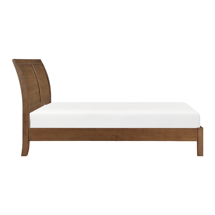 Evans Eastern King Platform Bed in Brown - 1314K-1EK - FAMSA Furniture (TX)