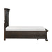 Cornwall Queen Platform Bed with Footboard Storage in Espresso - 1325-1 - FAMSA Furniture (TX)