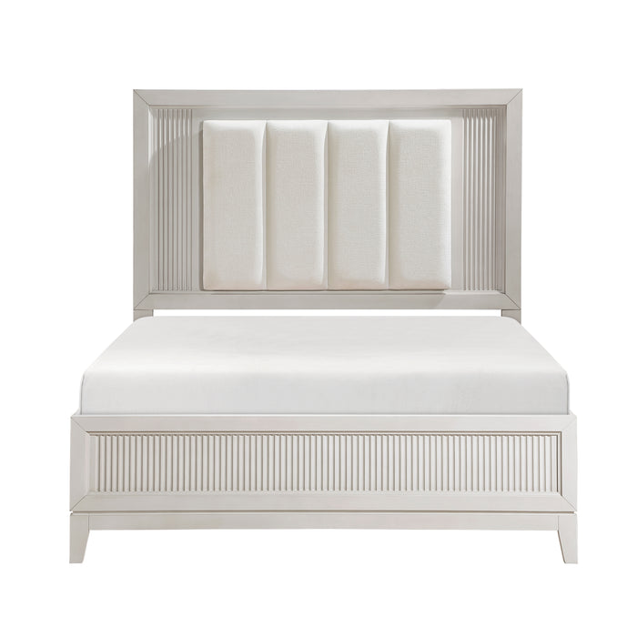 Florence Queen Bed in White - 1326-1 - FAMSA Furniture (TX)