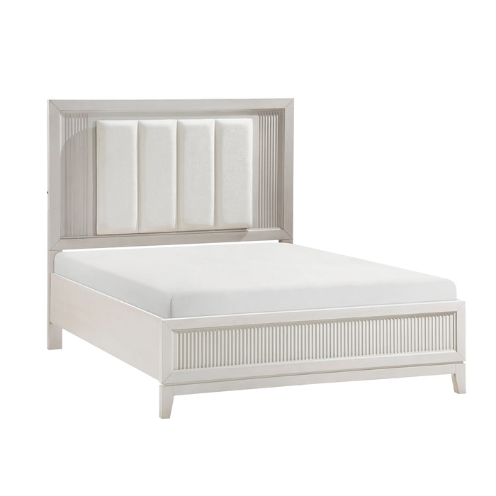 Florence Eastern King Bed in White - 1326K-1EK - FAMSA Furniture (TX)
