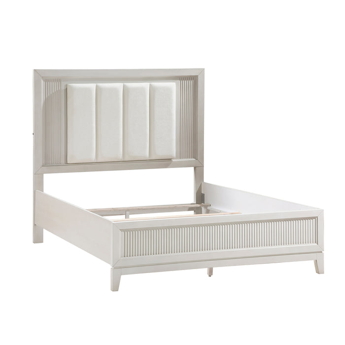 Florence Eastern King Bed in White - 1326K-1EK - FAMSA Furniture (TX)