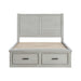 Willowbrook Eastern King Platform Bed with Footboard Storage in Gray - 1337K-1EK - FAMSA Furniture (TX)