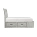 Willowbrook Eastern King Platform Bed with Footboard Storage in Gray - 1337K-1EK - FAMSA Furniture (TX)