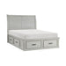 Willowbrook Eastern King Platform Bed with Footboard Storage in Gray - 1337K-1EK - FAMSA Furniture (TX)