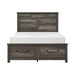 Lenior Eastern King Platform Bed with Footboard Storage in Gray - 1342K-1EK - FAMSA Furniture (TX)