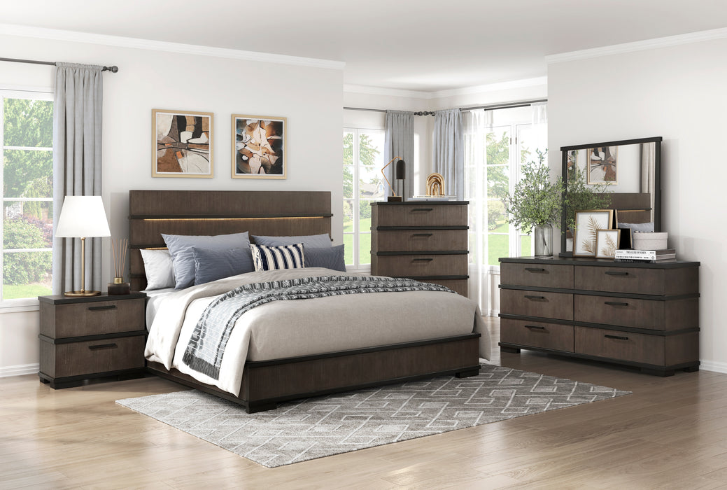 Acworth Mirror in Black/Brown/Gray - 1343-6 - FAMSA Furniture (TX)
