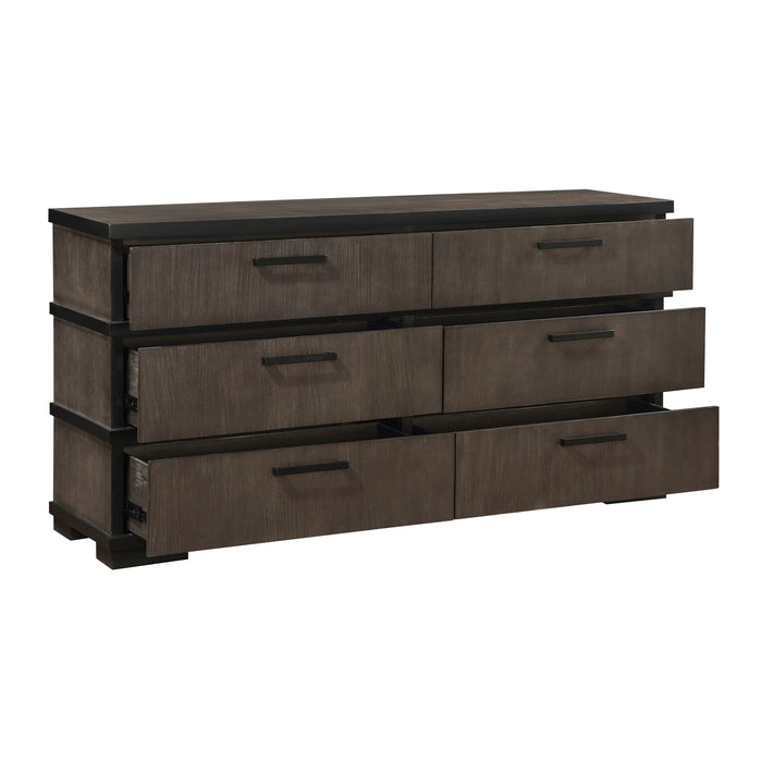 Acworth Dresser in Black/Brown/Gray - 1343-5 - FAMSA Furniture (TX)