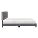 Newberry Queen Platform Bed in Gray - 1350DG-1 - FAMSA Furniture (TX)