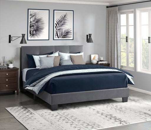 Newberry Full Platform Bed in Gray - 1350DGF-1 - FAMSA Furniture (TX)
