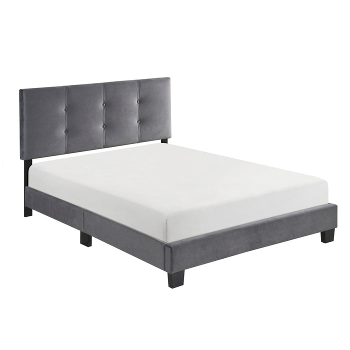 Newberry Full Platform Bed in Gray - 1350DGF-1 - FAMSA Furniture (TX)