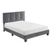 Newberry Full Platform Bed in Gray - 1350DGF-1 - FAMSA Furniture (TX)