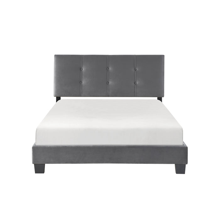Newberry Full Platform Bed in Gray - 1350DGF-1 - FAMSA Furniture (TX)