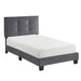 Newberry Twin Platform Bed in Gray - 1350DGT-1 - FAMSA Furniture (TX)