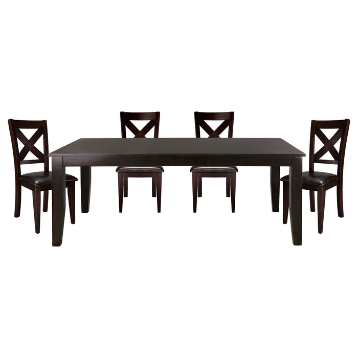 Crown Point 5pc Set (TB+4S) in Brown - 1372-78*5 - FAMSA Furniture (TX)